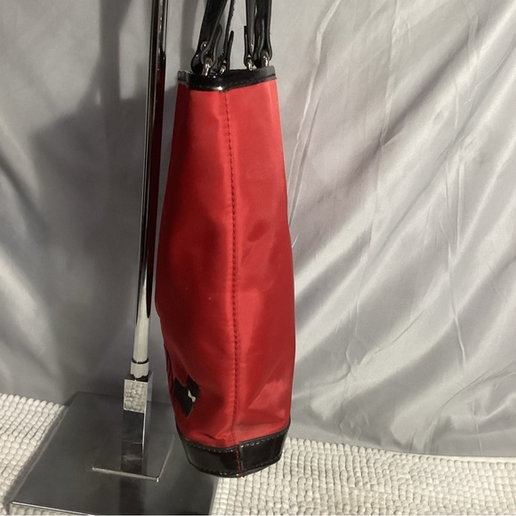 Lulu by Lulu Guinness It’s a Dog’s Life Red & Black Tote Bag - Picture 8 of 14